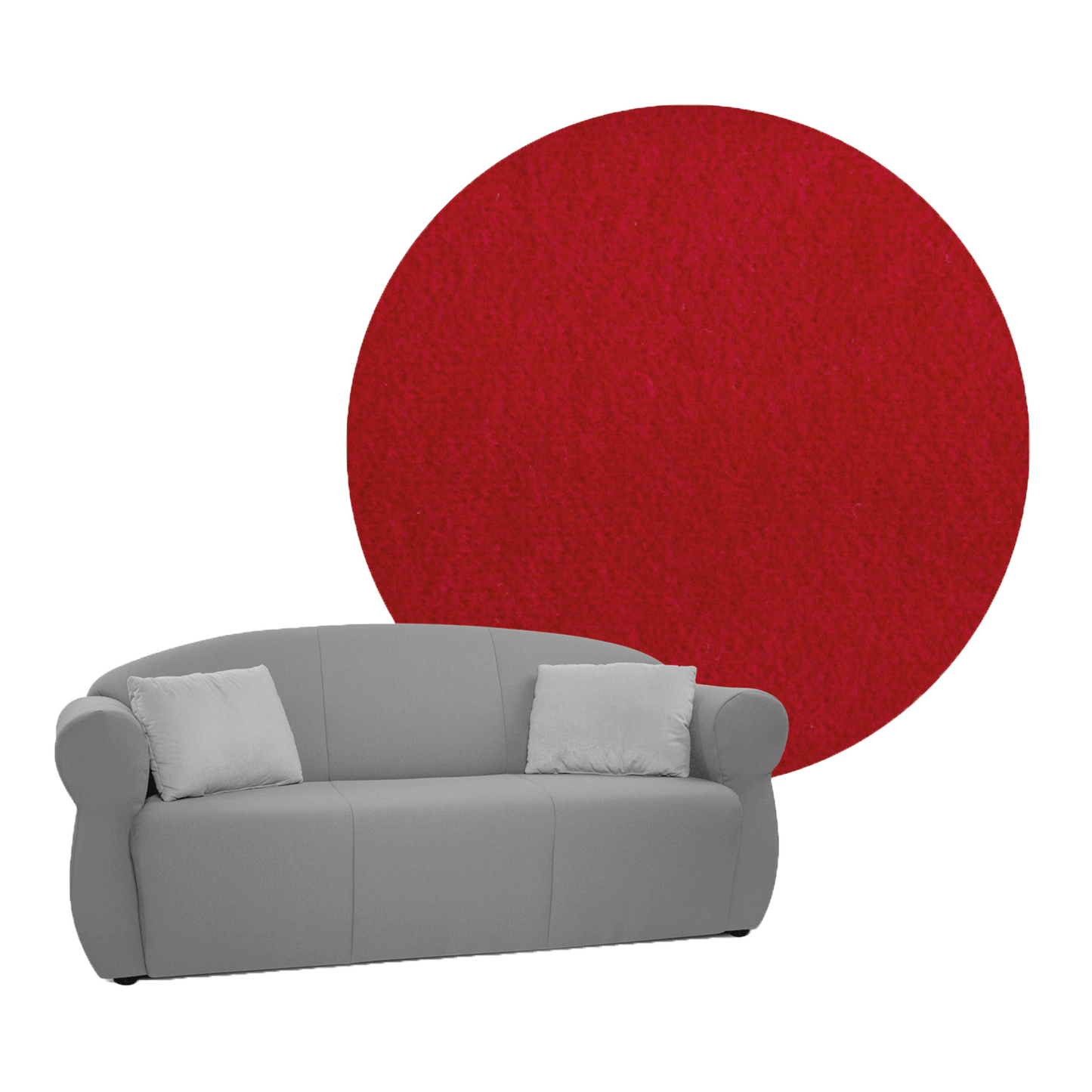 OLDSTYLE Sofa 3 Seater Microfiber SH 32 cm