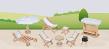 Puppenhaus Einrichtung Gartenmöbel Style 9tlg.