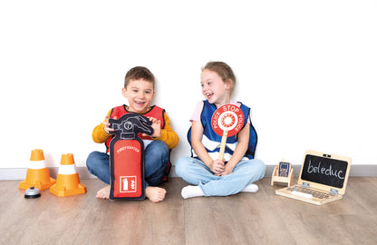 Ensemble de jeu de rôle pompiers et police