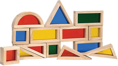 Ensemble de 24 blocs arc-en-ciel.