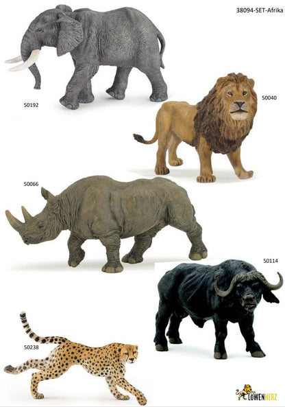 Ensemble d'animaux sauvages africains