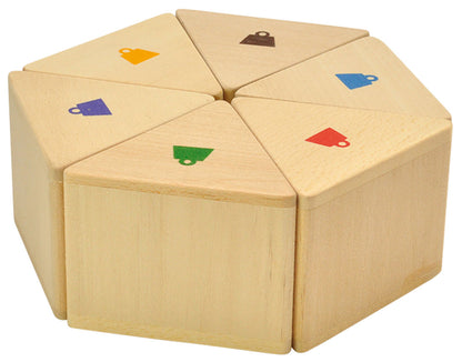 Weight prisms, 12-piece set.