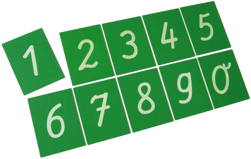 Sandpaper numerals 0-9