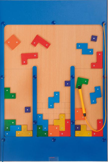 Acrylic panel for wall game Tetrolino