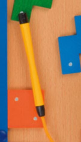Magnetstift gelb für Wandspiel Tetrolino