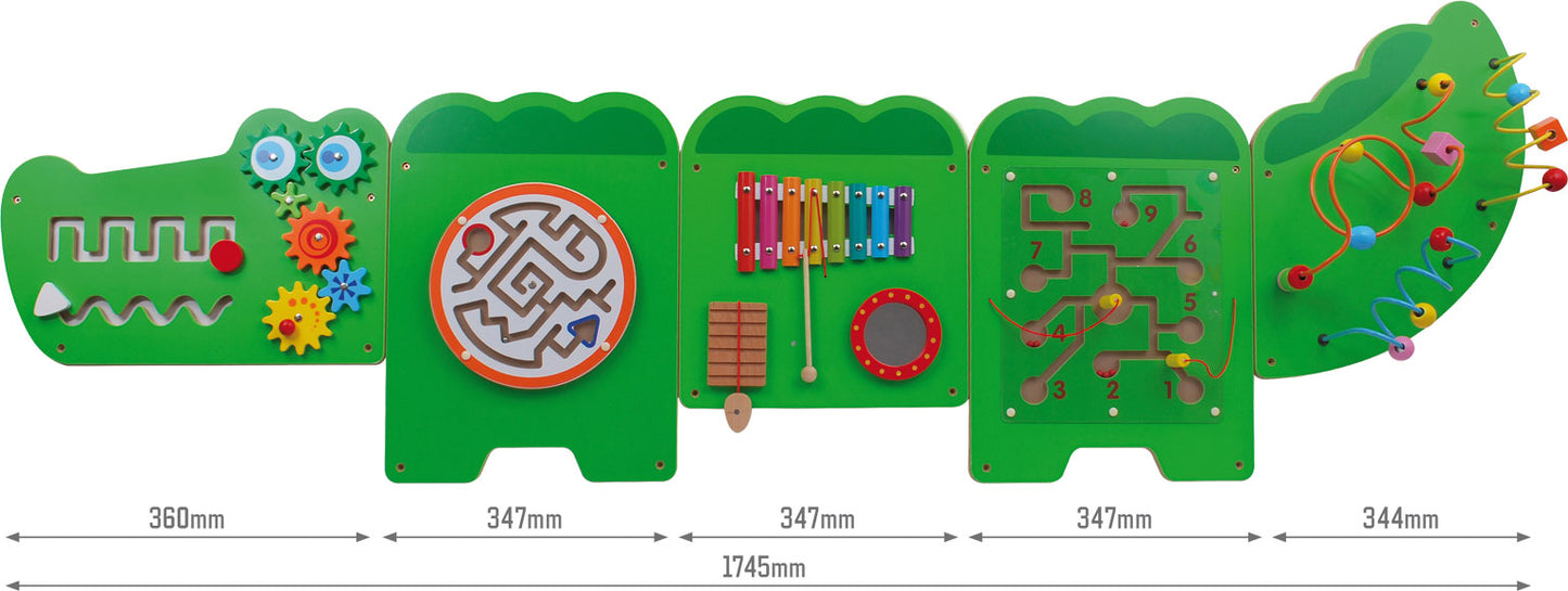 Wandspiel Krokodil U3