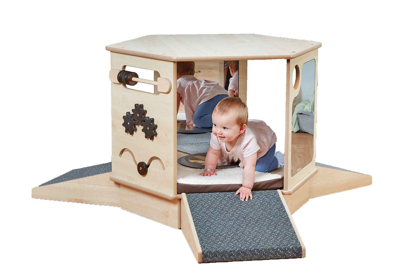 Spiegelhöhle mit Rampen und Matte