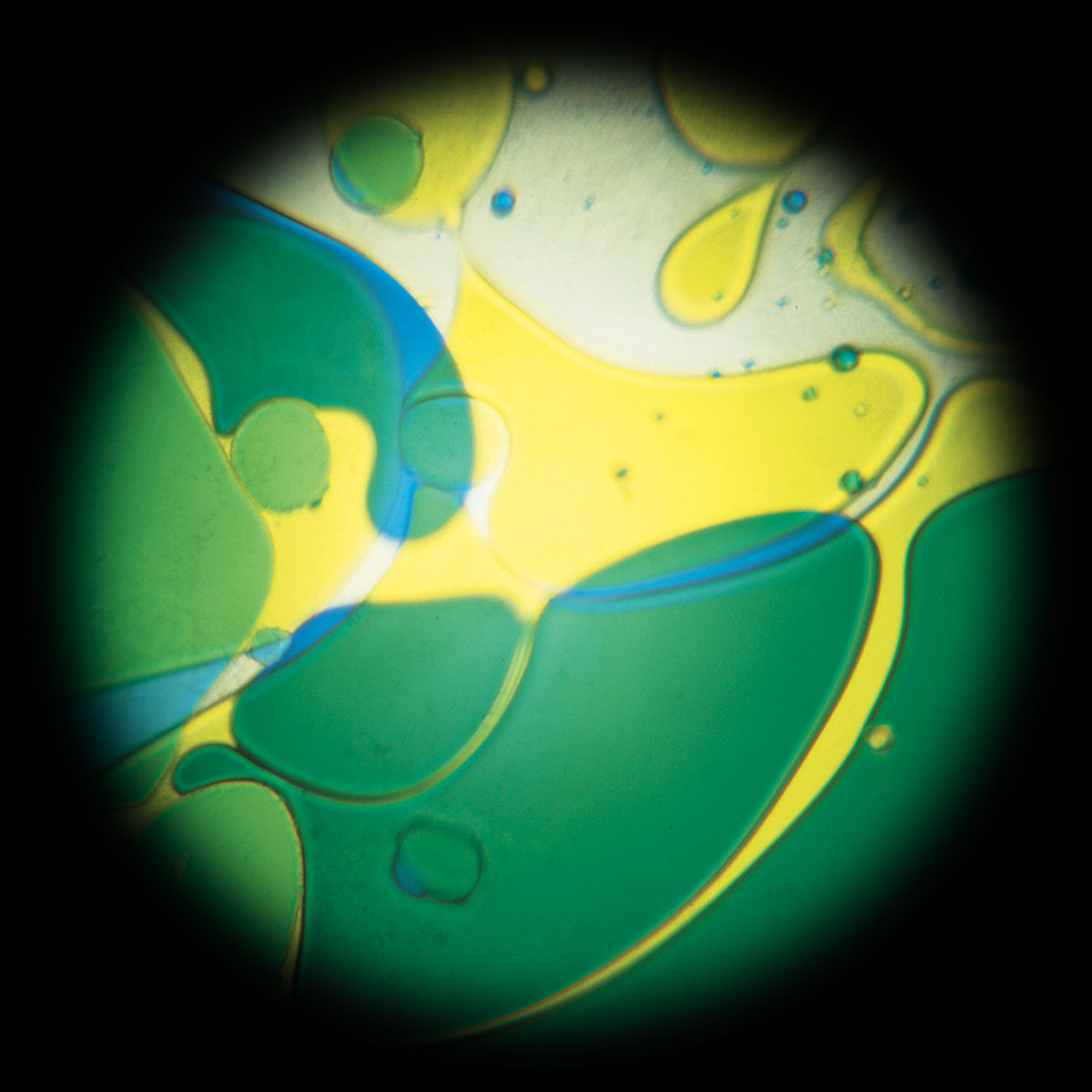 Projector effect lens blue-yellow