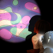 Projector effect lens violet-green