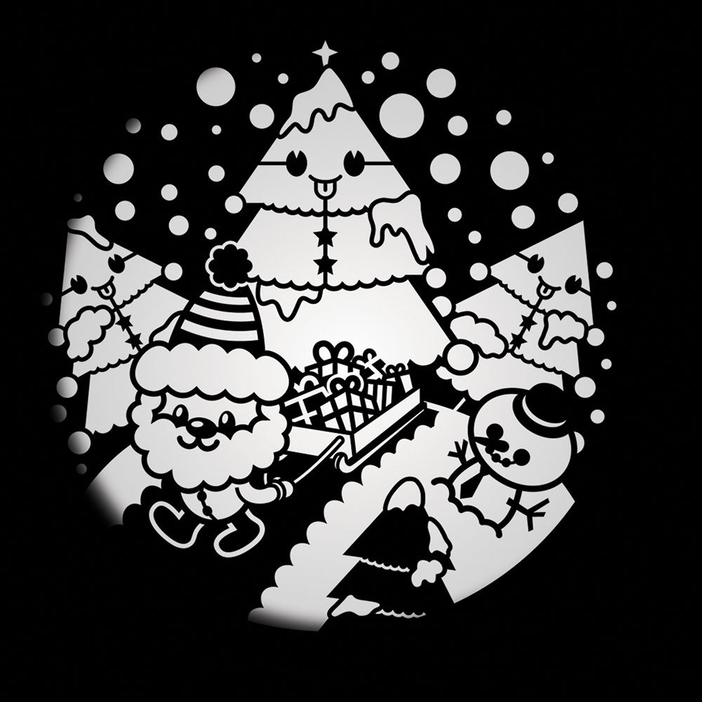 Projector slide lenses, festivities, set of 4