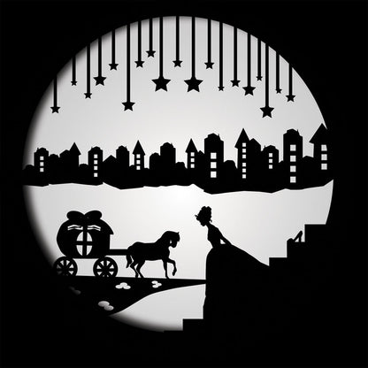 Projector Slide Lenses Fairy Tale Set of 4