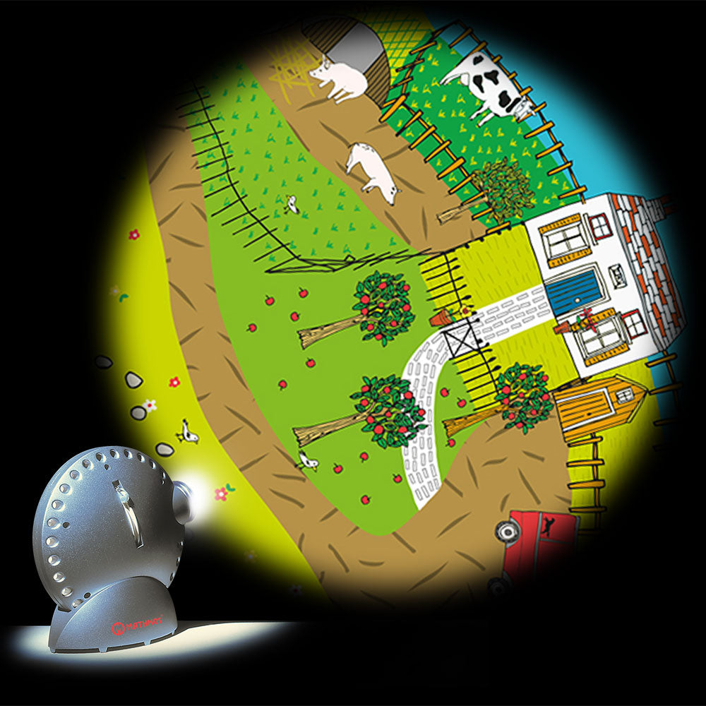 Projector effect lens farmyard