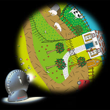 Projector effect lens farmyard