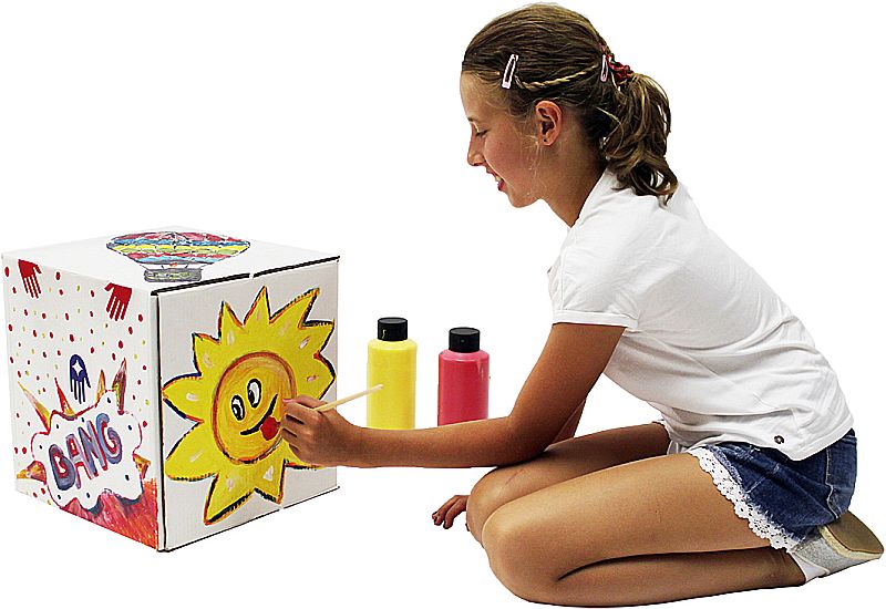 Pappe-la-Papp Trommelhocker 5er Set 35 cm