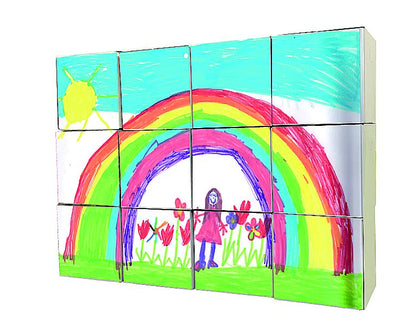 Pappe-la-Papp Trommelhocker 5er Set 35 cm