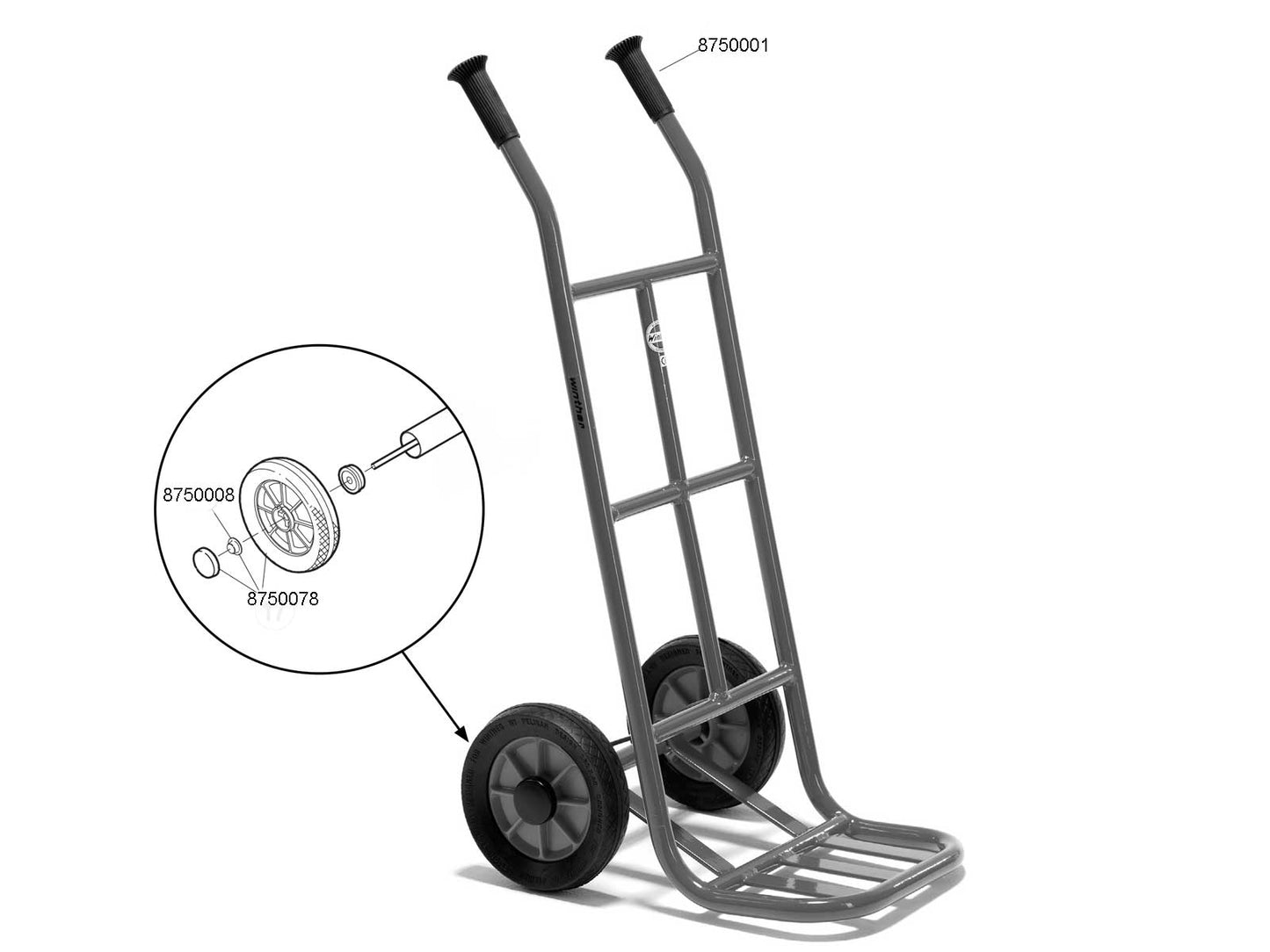 Winther Mini Sackkarre - Kinderfahrzeug Karre 2 bis 4 Jahren