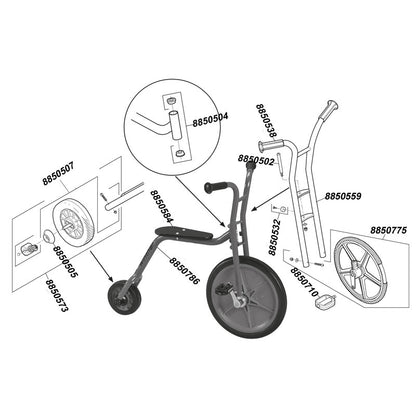 Viking Explorer Hochrad groß für Kinder von 5 bis 12 Jahren