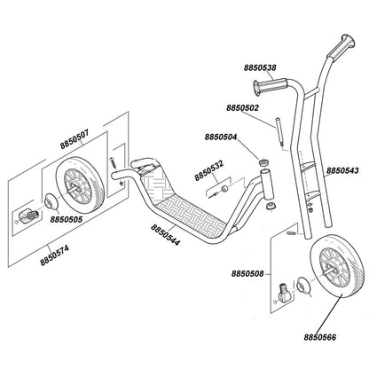 Winther Roller Maxi -  Lenkerhöhe 93 für Kinder ab 8 bis 12 Jahre