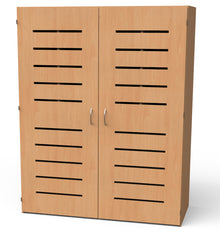 Bettzeugschrank  mit 10 Fächern und Türen