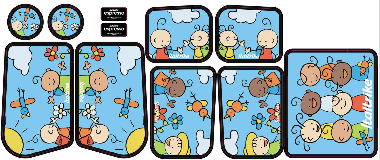 Ensemble d'autocollants pour bus pour enfants MARIO