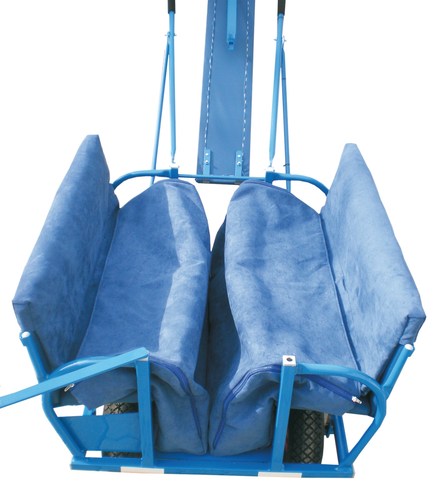 Chancelière, pouf pour berceau et poussette, bleu