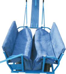 Chancelière, pouf pour berceau et poussette, bleu