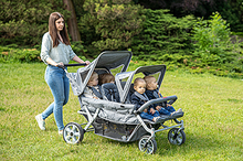 Poussette pliante convertible 6 places