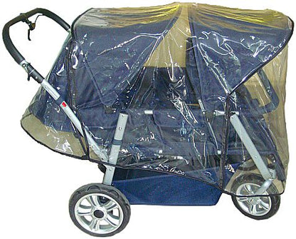 Housse de pluie pour poussettes 4 places