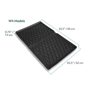 Wonderfold Wetterfeste Bodenmatte für Krippenwagen W4 4 Sitzer