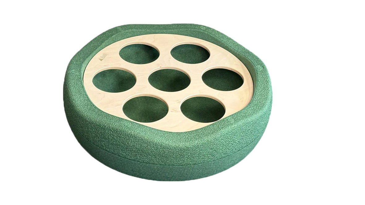 Spielbrett für Stapelstein groß mit 7 Löchern, 10 mm dick