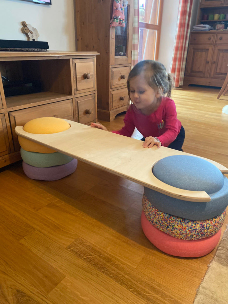 Bridge for stacking stones, narrow or wide - Kindergarten/daycare quality, 15 mm thick