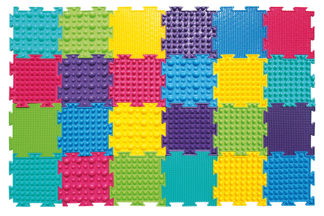 Sensorik MINI Strukturmatten - 24er Set