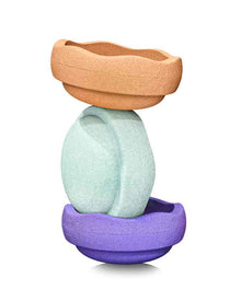 Stapelsteine Regenbogen, cool pastell   3er-Set