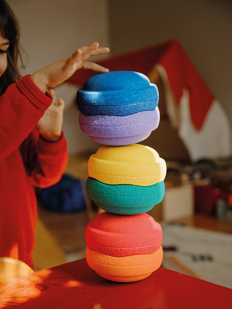 Stapelsteine Mini 6er Set Regenbogenfarben