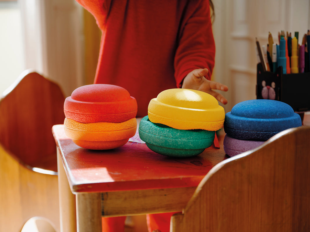 Stapelsteine Mini 6er Set Regenbogenfarben