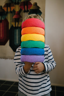 Stapelsteine Mini 6er Set Regenbogenfarben