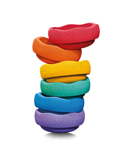 Stapelsteine Mini 6er Set Regenbogenfarben
