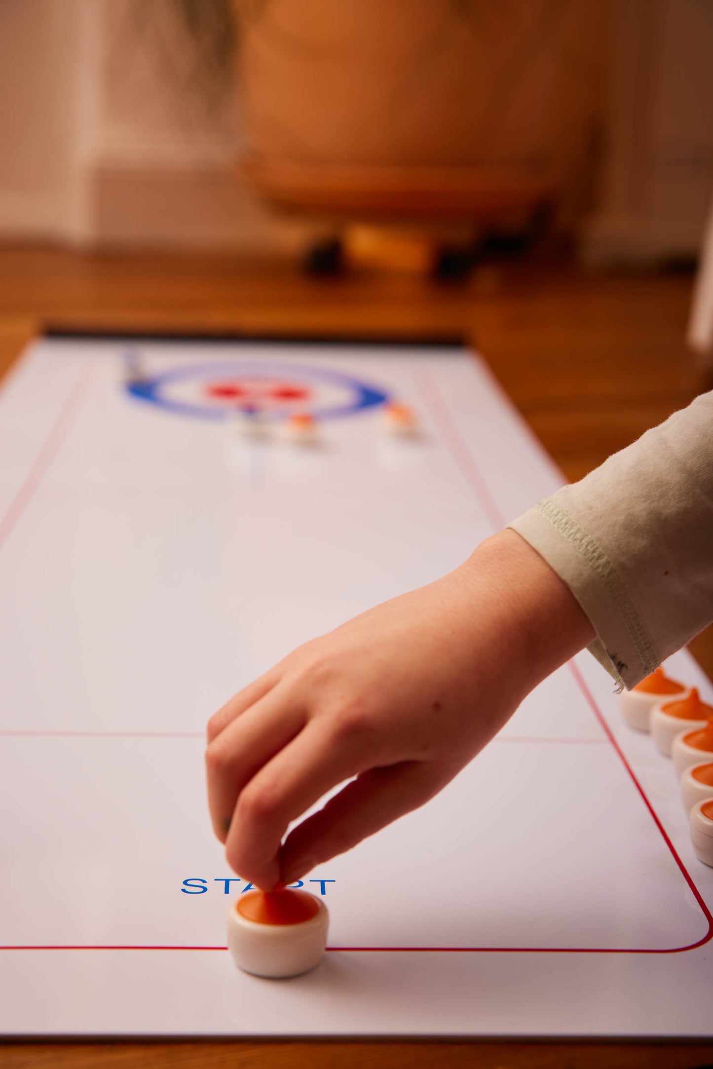 Tischcurling Spiel