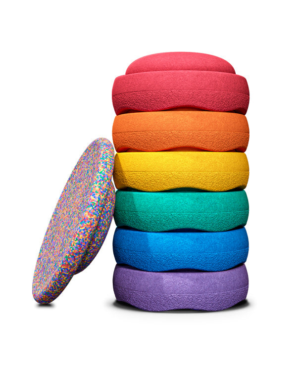 Stapelsteine Regenbogen 6+1 Set