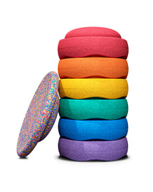 Stapelsteine Regenbogen 6+1 Set