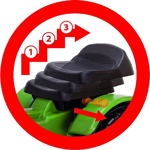 Tracteur porte-outils Fendt pour enfants avec plateforme de chargement avant (non basculante)