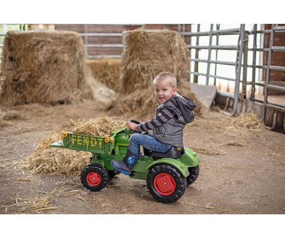 Tracteur porte-outils Fendt pour enfants avec plateforme de chargement avant (non basculante)