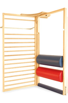 Multiturnwand 2tlg. mit Sprossenwand und Doppelrollenelement