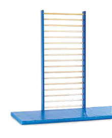 Sprossenwand mit 16 ovalen Sprossen