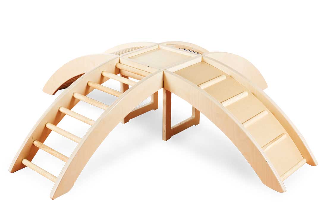 Kletterbrücke 5tlg. Klettersystem mit 4 verschiedenen Elementen