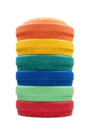 Stapelbare Balanciersteine 12er Set EPP in 6 Farben