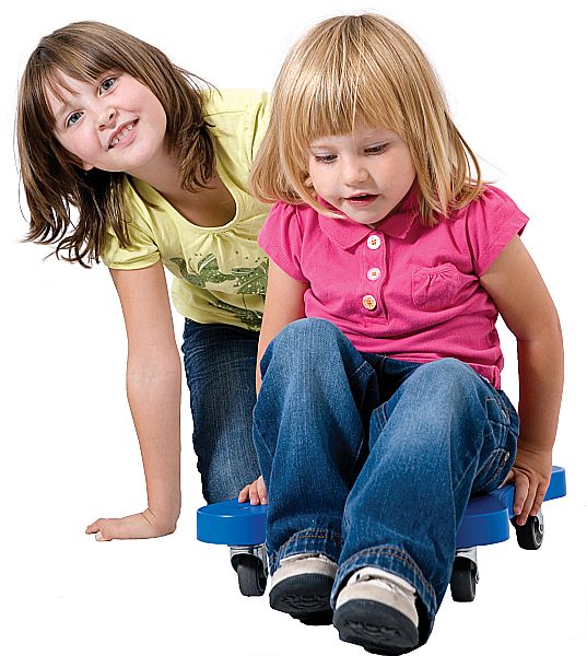 planche roulante en plastique avec poignées