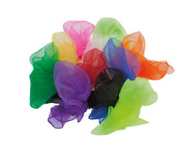 Jongliertücher Chiffon - 12er Set 68x68 cm versch.Farben