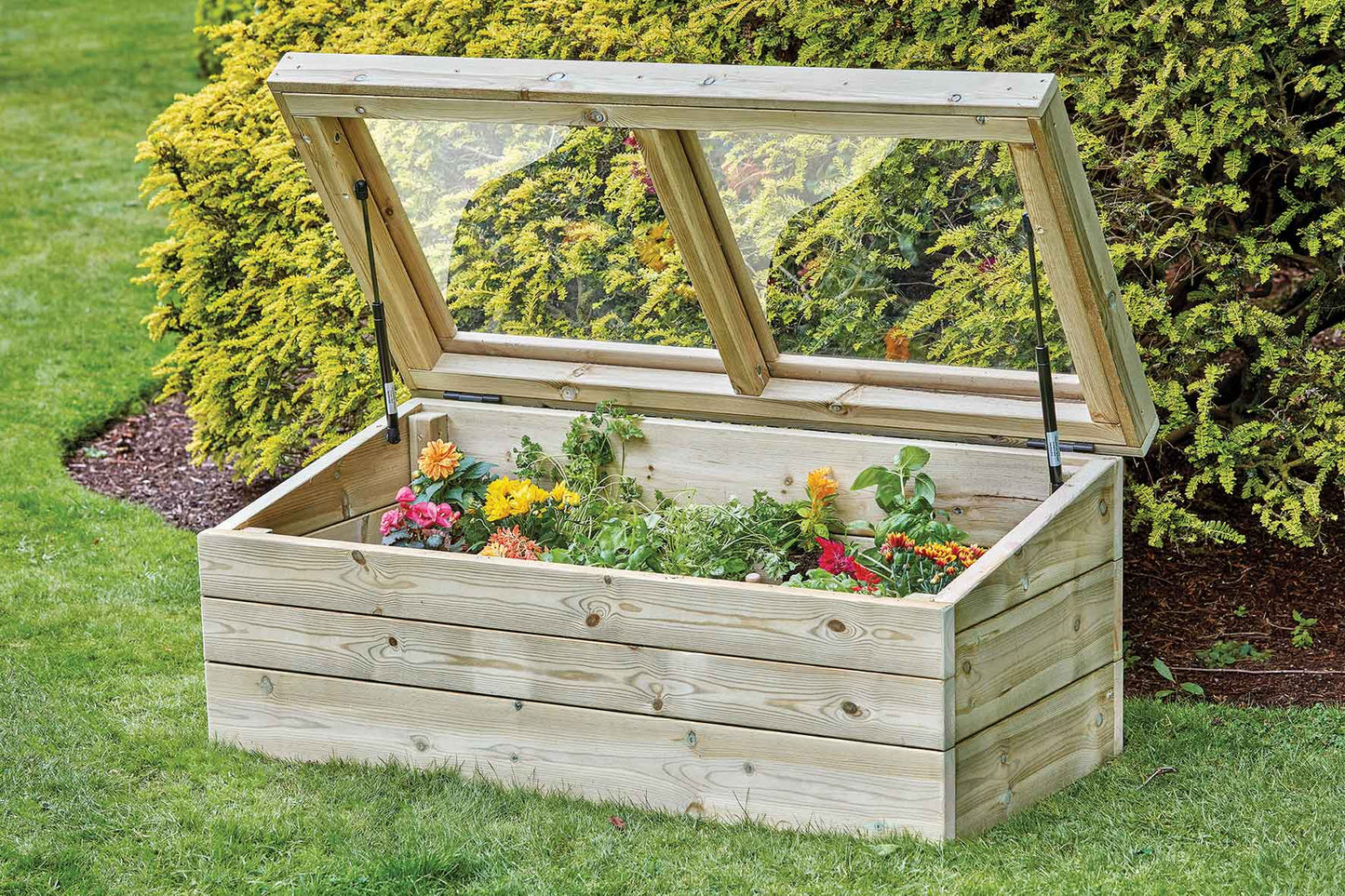 Pflanzkasten mit Deckel, Frühbeet für Kinder