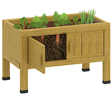 Planter with root window